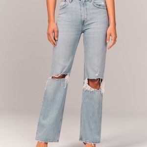Abercrombie high rise 90’s relaxed jean